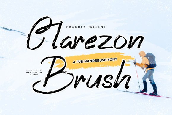 Clarezon Brush: A Playful Font for Creative Projects