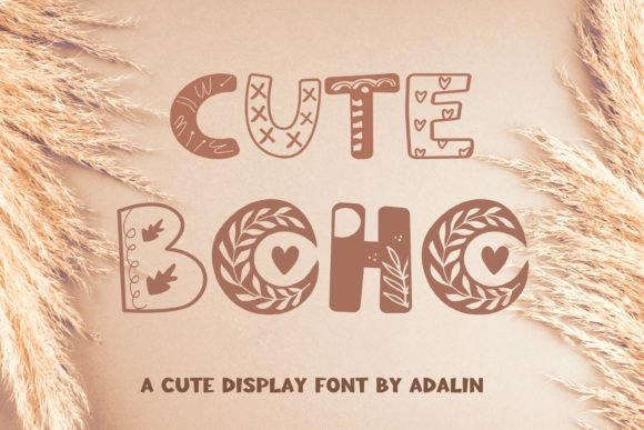Cute Boho Font – Whimsical Bohemian Typography