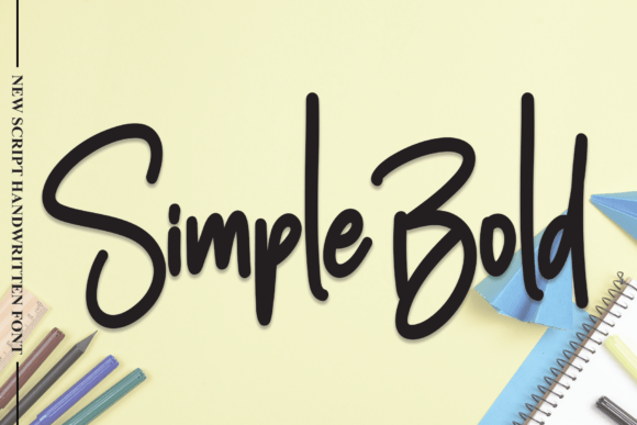 Simple Bold – The Handwritten Font That Captivates