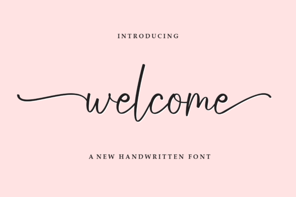 Welcome Font – Elegant Script Typography for Creative Projects